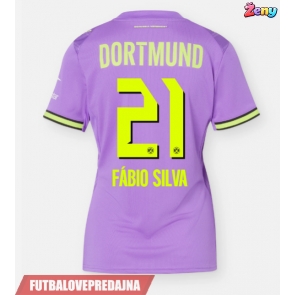 Lacne Ženy Futbalové dres Borussia Dortmund Fabio Silva #21 2026-27 Krátky Rukáv - Tretina